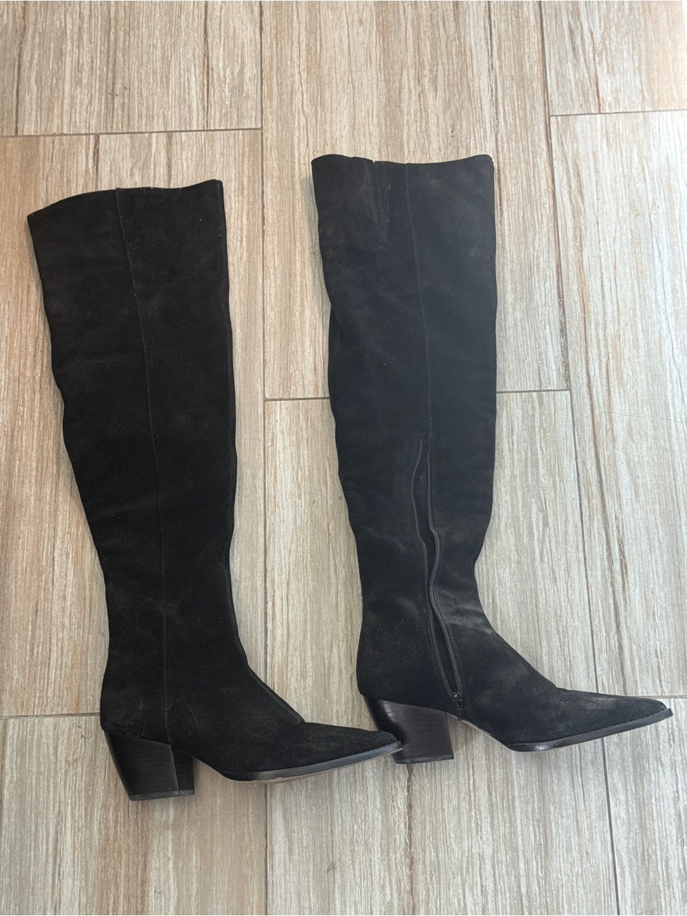 Matisse Black Over-the-Knee Suede Boots
